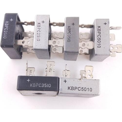 5pcs/lot KBPC2510 KBPC3510 KBPC5010 Black and silver