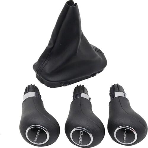 Automatic AT Car Shift Gear Knob Leather Boot gaitor coverFor Mercedes Benz C Class W203 W209 CLASSIC AVANTGARDE ELEGANCE