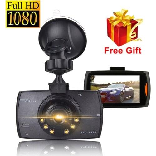 HD 1080P Car Video Recorder Car DVR Dash Camera Full Cycle Recording Night Vision Wide Angle Dashcam Registrar 360 Rotabale