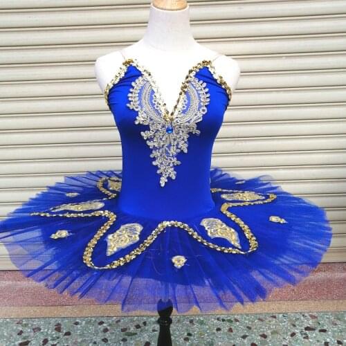 Vestido de Ballet para niñas 2020 nuevas faldas tutú lentejuelas RoyalBlue niños mullido ropa de danza del vientre Dancer