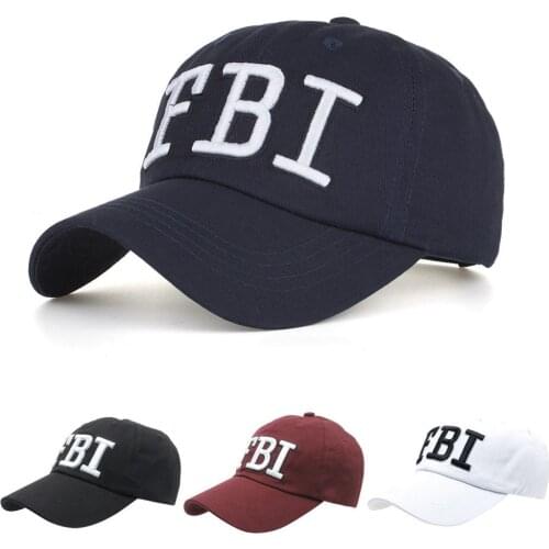 2020 New Fbi Letters Embroidery Mens Womens Baseball Caps Unisex Adjustable Snapback Caps Fashion Cotton Dad Hats Bone Garros