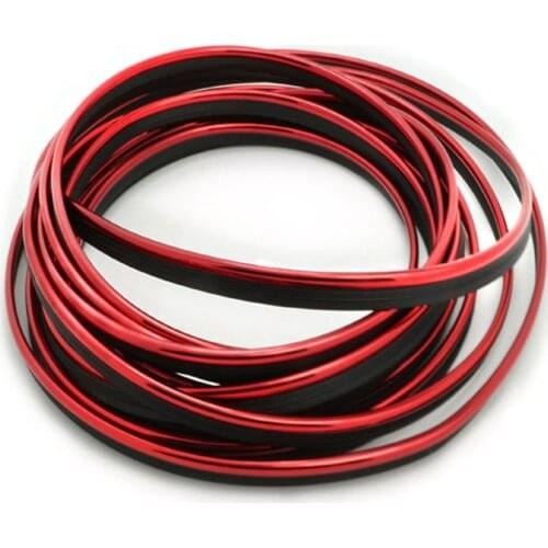 Shiny Colored PVC Trimmed Strips Car Styling Modification Grille Lamps Wheel Rim Decoration Protective DIY Sticker Universal