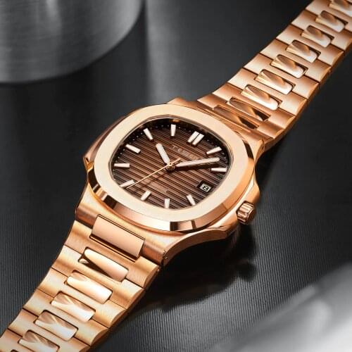 TESEN Men Luxury Brand Sports Watches Male Military Automatic Mechanical Watches Steel Luminous Hand Patek Watch AAA Nautilus