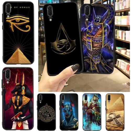 Egypt Nefertiti Anubis Ankh Phone Case For Huawei P20 P30 P40 lite Pro P Smart 2019 Mate 10 20 Lite Pro Nova 5t