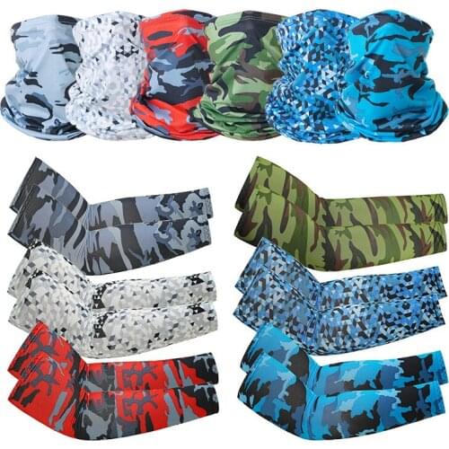 Ice Fabric Breathable UV Protection Cycling Arm Sleeves Fitness Basketball Elbow Pad Sport Running Outdoor Arm Warmers