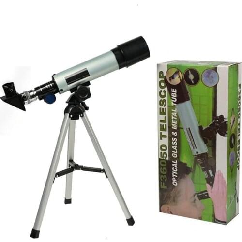 F36050M Astronomical Telescope With Portable Tripod Monocular Zoom Telescope Spotting Scope for Watching Moon Stars Bird