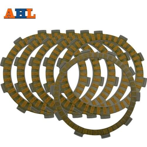 AHL Motorcycle Clutch Friction Plates for Honda NSR250 NSR 250 1984-1994 Paper-based Clutch Disc 6PCS