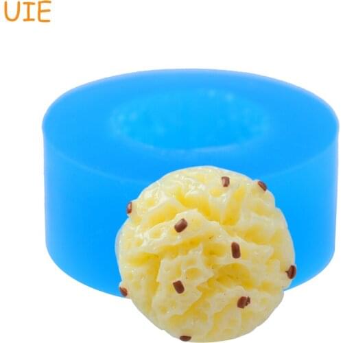 GYL559U 16.6mm Bread Silicone Mold - Miniature Food, Fondant, Cake Decoration, Cookie Biscuit, Gum Paste, Resin Clay, Food Safe
