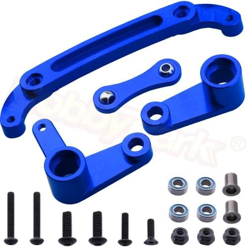 Aluminum Steering Parts Set (Steering Bell Crank, Ackermann Link) AR340132 for Arrma 1/10 Granite 4X4,Typhon, Big Rock, Senton
