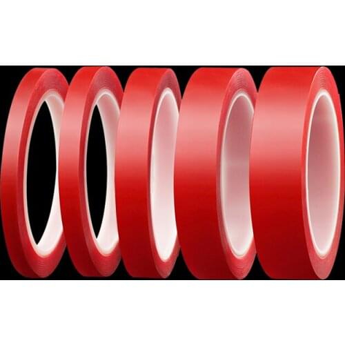 3M Red Double Sided Adhesive Tape High Strength Acrylic Gel Transparent No Traces Sticker for Car Auto Interior Fixed