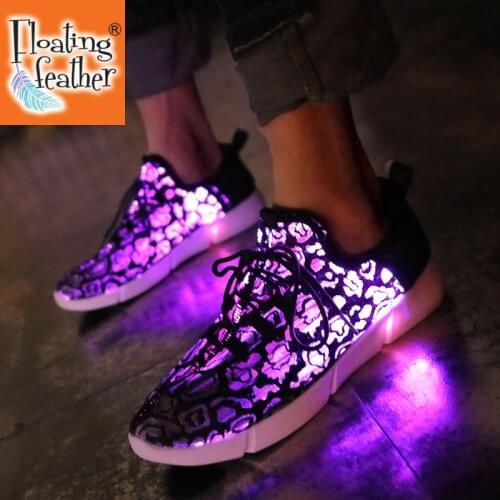 25-45 Size/ USB Charging Basket Led Children Shoes With Light Up Kids Casual Boys&Girls Luminous Sneakers Glowing Shoe