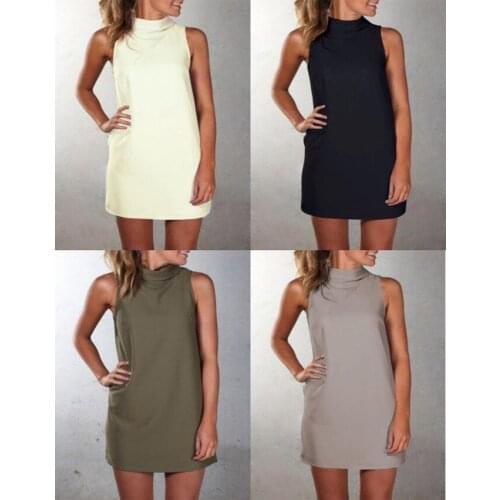 Summer T Shirt Women leisure high-necked sleeveless solid color Female Tee Tshirts dropshipping ZXP012