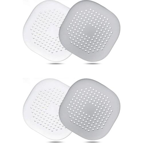 Hair Catcher, Drain Cover for Shower Silicone Hair Stopper with Suction Cup, Easy to Install Suit for Bathroom, Kitchen