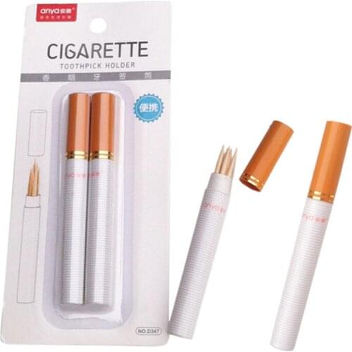 Fashion Creative Toothpick Holders Portable Toothpick Box 2pcs/pack