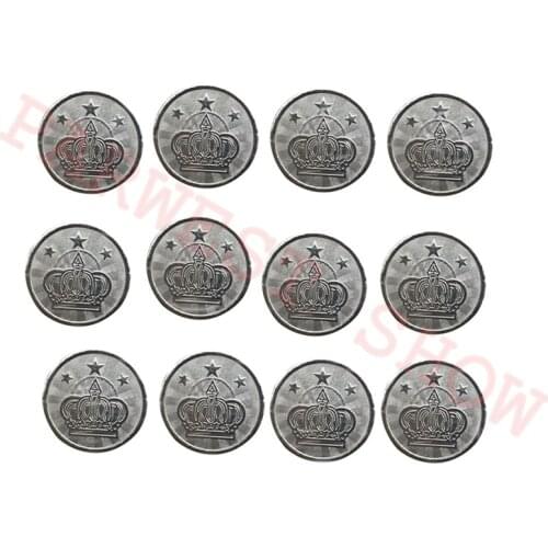 Free shipping 200pcs Stainless steel coin tokens 24mm/25mm Crown logo token arcade game currency for Arcade jamma machine parts