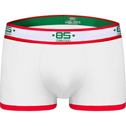 2020 BS Brand Men Boxer Underwear New Cotton U Pouch Sexy Underpants Cueca Cotton Pants Boxer shorts Male Panties BS172