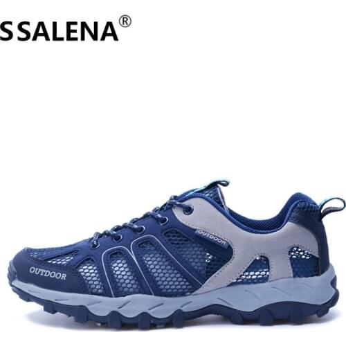 Man Summer Outdoor Aqua Shoes Climbing Breathable Upstream Shoes Men Water Drain Sport Hollow Quick Drying Sneaker AA51019