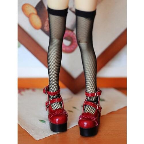 BJD doll shoes suitable for 1/3 1/4 MSD DD queen fashion lace hasp high heel doll accessories