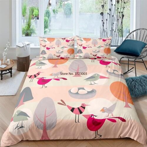 Cartoon Raccoon Crab Animal Adult Child Single Double King Queen Size Duvet Cover Pillow Case Girl Boy Bedroom Home Textile