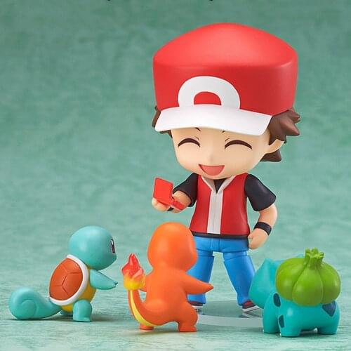Pokemon Anime Figures Red #425 Bulbasaur Squirtle Charmander Cute Toys Model Action Figurine Pocket Monster Collection Doll 10cm