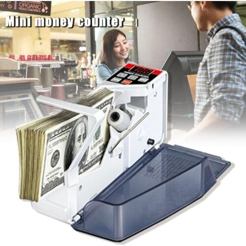 Mini Portable Bill Cash Money Currency Counter Handy Machine Financial Equipment