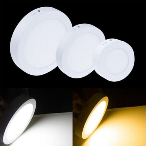 6w 12w 18w Surface Mounted Panel Light Round/Square Ceiling Lamp Super Bright Wall Lamps Bulb Kitchen Spot Down Lights