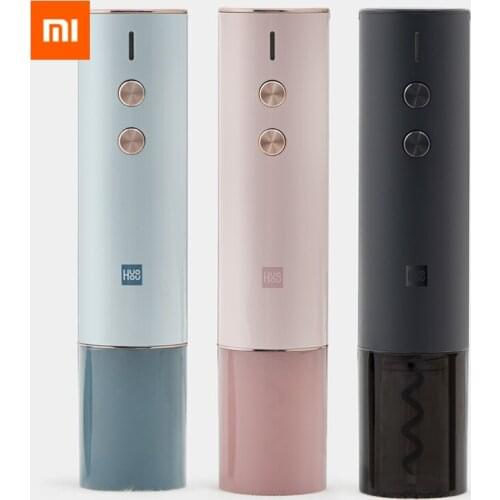 3colors Xiaomi Huohou Colorful Red Wine Bottle Opener Electric Corkscrew Foil Cutter Cork Out Tool 6S Open 500MAh Batte