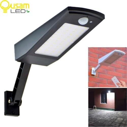 LED Solar Light Outdoor Waterproof 48 LED Solar Garden Light Motion Sensor PIR 4 Modes With Remote Control 900LM Solar Lamps