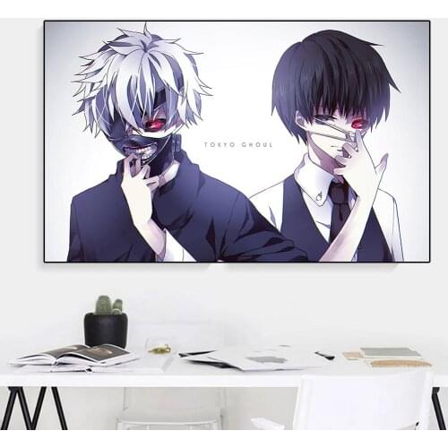 Japanese Popular Anime Tokyo Ghoul Artist Home Decoration Poster Bedroom Living Room Sofa Wall Decoration Quality Canvas Picture