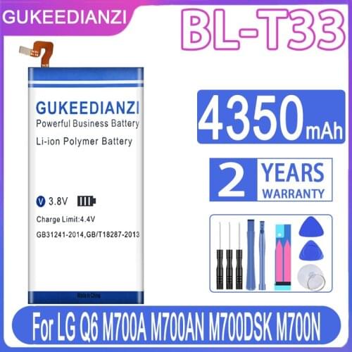 GUKEEDIANZI Replacement Battery BL-T33 4350mAh For LG Q6 M700A M700AN M700DSK M700N