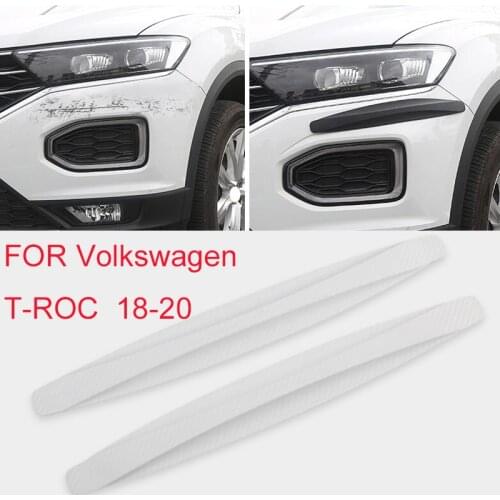 Car bumper protection accessories silicone anti-friction decorative strip FOR Volkswagen T-ROC 2018 2019 2020