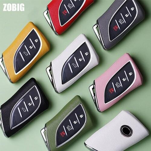 ZOBIG Key Fob Cover Case for Lexus 2020 2021 ES350 UX200 LS500 LS500H LC500 LC500h ES300h Keyless Remote Keychain Key Shell