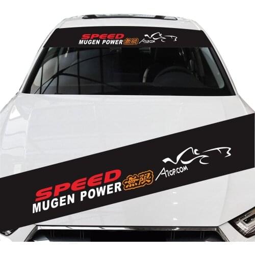 Car Stickers 130x21cm 1pcs Unlimited Sports Car Front Gear Glass Car Body Racing Side Door Long Stripe Stickers Auto Vinyl Decal