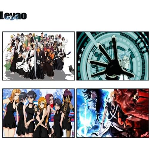 5D DIY Diamond Painting Mosaic Japanese Anime Tatsuki Arisawa Rukia Kuchiki For Kids Handicrafts Wall Art Cross Stitch Kits