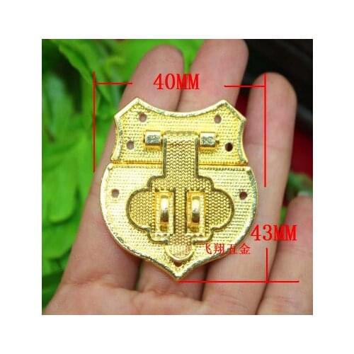 Antique antique vintage style Decorate Jewelry Gift Wooden Box Hasp wooden hasp lock Zinc alloy A19