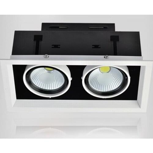 Free Shipping 30W / 20W COB LED Grille light Warm White/White/Cold White LED Recessed Down lamp CE/ROHS Certificate 85-265V