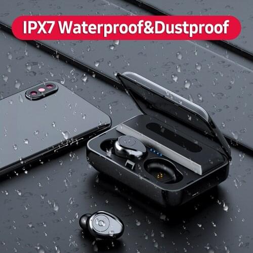 Wireless BT Headphone 8D Surround Stereo Sound In-ear Sports Earbuds with Intelligent Control Button Power Bank Function earbuds