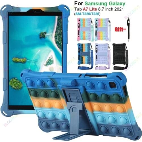 Tablet Case for Galaxy Tab A7 Lite 8.7 Full-Body Slim Heavy Duty Rugged Protection Cover for Samsung Galaxy Tab A7 Lite 8.7 2021