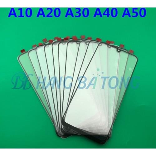 10pcs Original LCD For SAMSUNG Galaxy A10 A20 A30 A40 A50 A60 A70 A80 A90 2019 Front Outer Glass Lens Touch Panel Cover