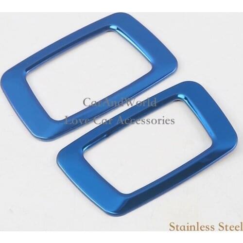 For Volvo XC60 2018 Inner Rear Read Light Cover Tail Readlights Lamp Frame Panel Stainless Steel Trims Car-Styling Accessories