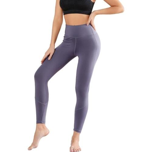 Purple Leggings Women Energy Gym Tummy Control Sport Yoga Pants Stretchy Gym Tights High Waist Sport Leggings Running Pants