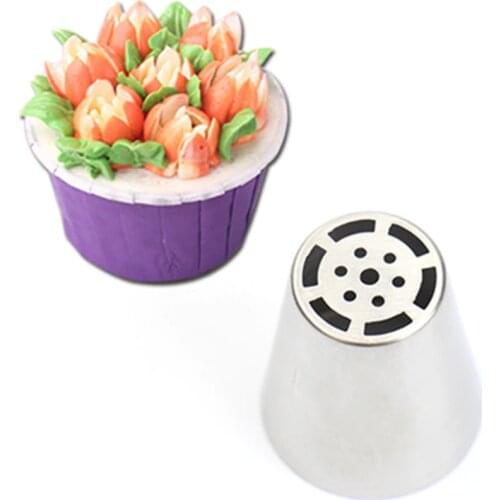 Cake decorating tools Russian Nozzles Tulip Tips Icing Piping Nozzles Pastry Decorating Tips Set Cake Cupcake Decorator