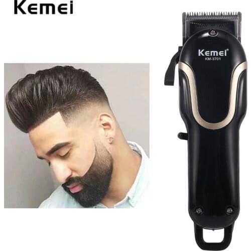 Kemei Professional Fade Hair Clipper for Men Electric Cordless Cutter Rechargeable Mower Body Grooming Barbershop Styling Tools