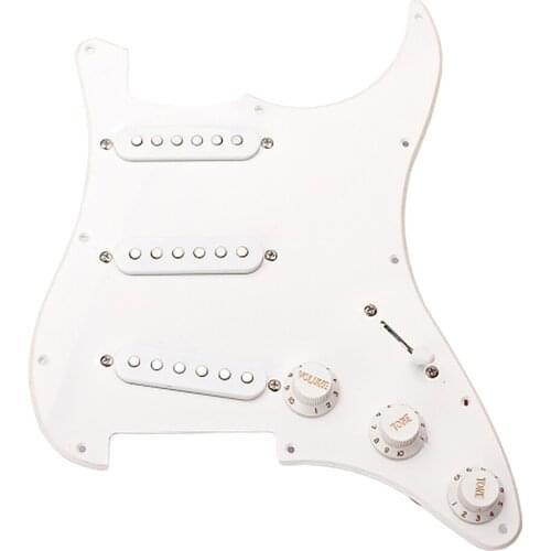 11 Hole Loaded Pickguard & SSS Pickup Set Assembled For ST Electric Guitar