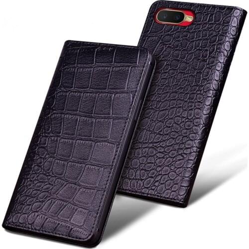 Genuine Natural Leather Magnetic Phone Cover Case For Oppo Rx17 Neo/oppo Rx17 Pro/oppo R17 Pro Cell Phone Bag Stand Cover Coque