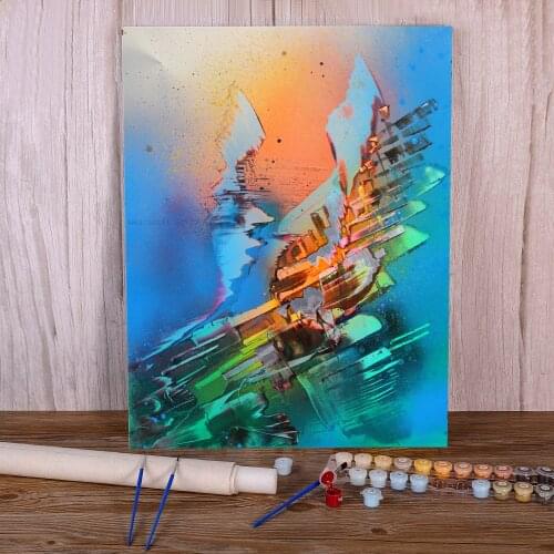 Abstract Chimera Plant Coloring By Numbers Painting Complete Kit Oil Paints 40*50 Picture By Numbers Photo Home Handiwork