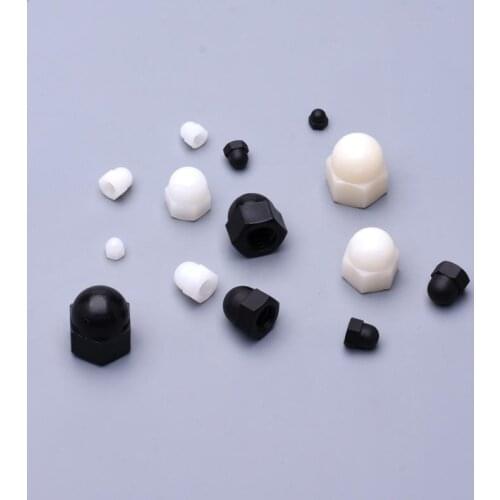 Nylon hardware Nylon cap type nut cover female screw cap M3-M12 round head nut cover ugly decoration