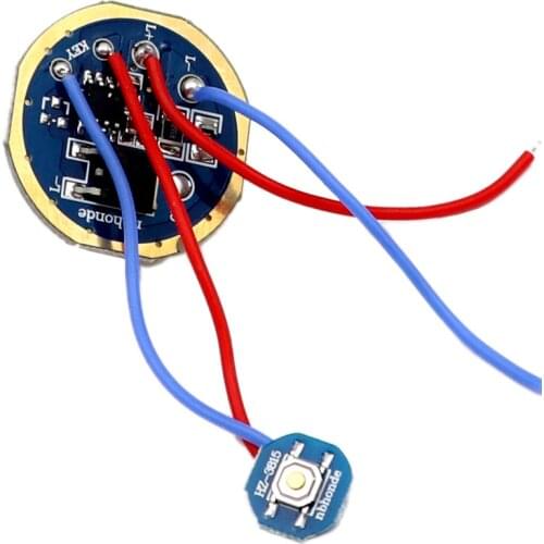 Driver Circuit Board 30mm 2.7V-4.5V 3mode Drive PCB Board for Flashlight Lantern Lamp Powered by 3.7V 18650/26650 Li-ion battery