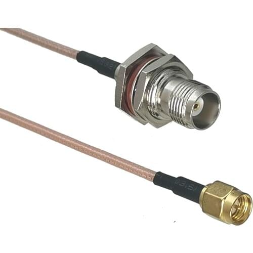 RG316 Cable TNC Female Jack Nut Bulkhead to SMA Male Plug Connector RF Coaxial Jumper Pigtail Straight 4inch~10M
