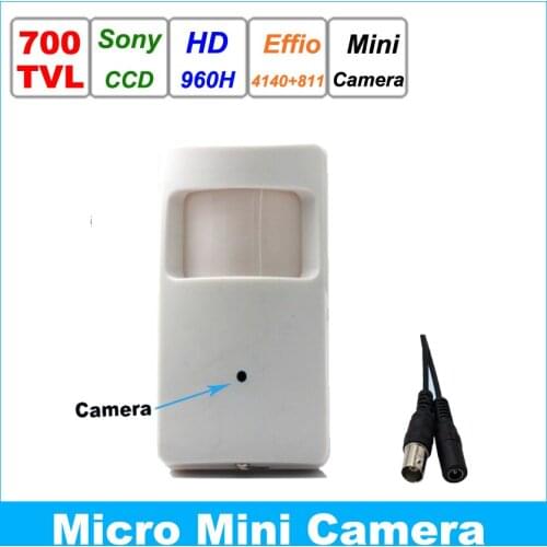 Sony 960H CCD Effio 700TVL Mini 3.7MM Lens Small Night Vision Mini Surveillance Security home CCTV Camera Free Shipping